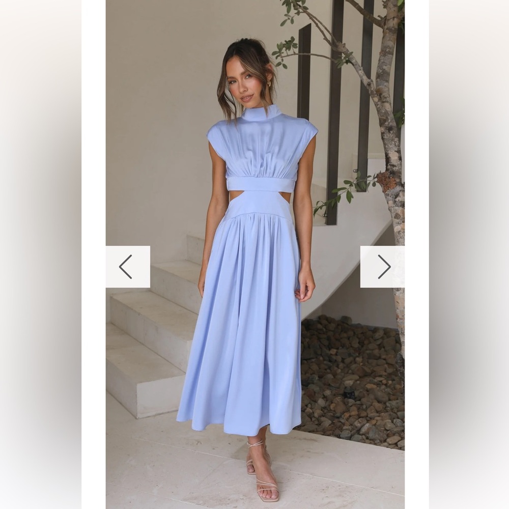Billy J Cindie Midi Dress in Blue